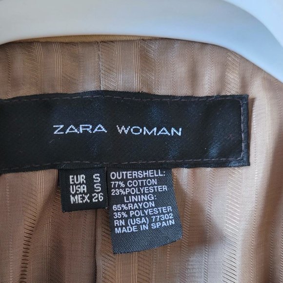 Zara Woman Trench Coat (Size S, Made in Spain) - Picture 6 of 12